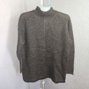 Vintage Jones New York Sport Men's Dark Green Mohair Blend Sweater Large